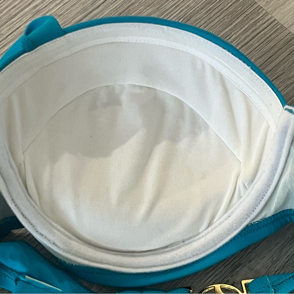 NEW Lisa Blue Teal Balconette Bikini Top - Picture 3 of 5